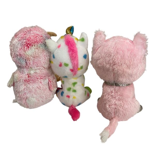 TY Beanie Boos Lot of 3 Stuffed Bean Bag Plush Kiwi Fiona Harmonie - Picture 12 of 16
